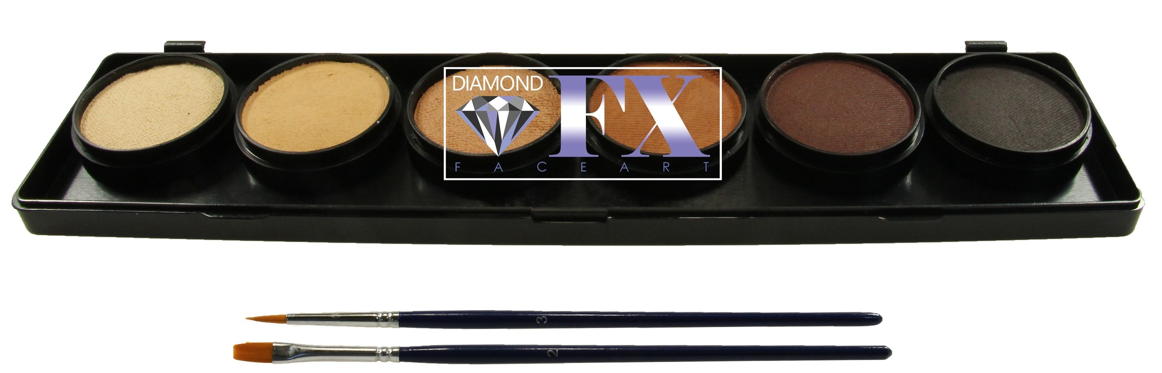 Diamond FX Palette  kleuren Skintones (6X10Gram) | Waterschmink