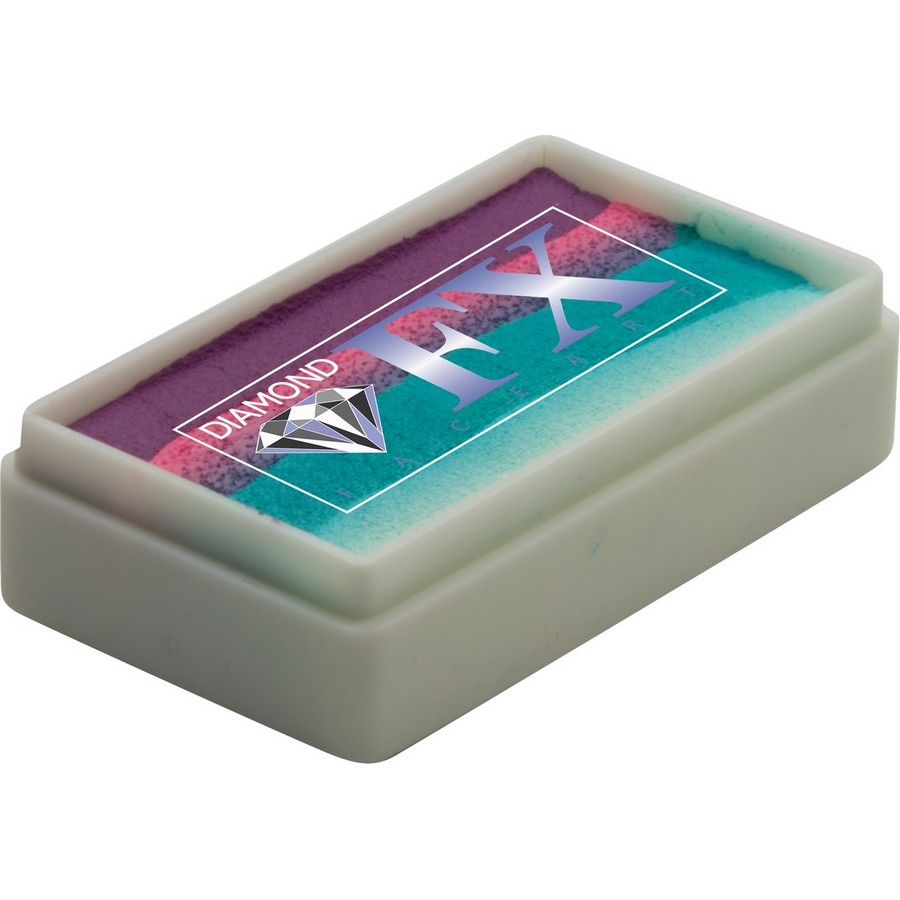 Splitcake schmink Twisted Pastels van Diamond FX met zachte pastels voor unieke en subtiele ontwerpen, verkrijgbaar bij SchminkenGrime.nl