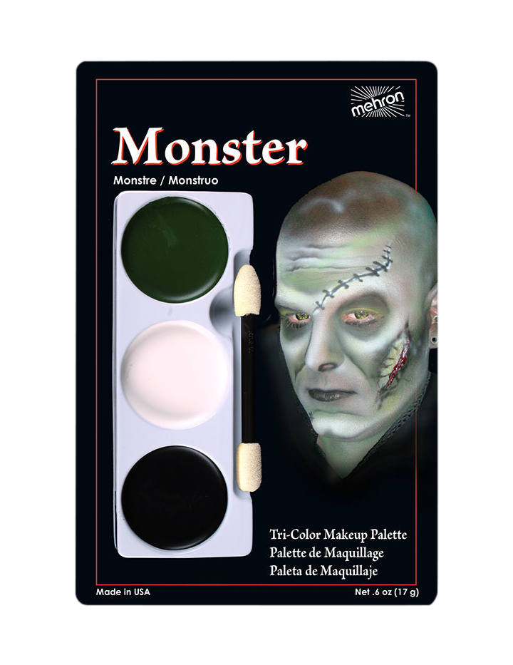 Mehron Tri-Color Palette Monster