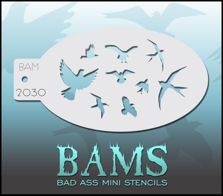 Bad Ass Mini Stencil 2030