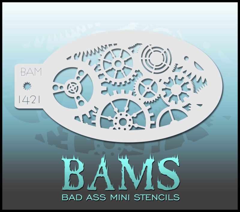 Bad Ass Mini Stencil 1421