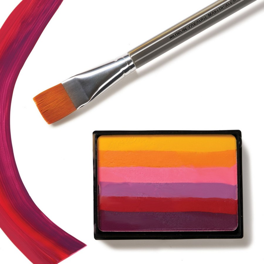 Mehron Paradise Prisma Penseel Square 3/4 Inch 841, Mehron Paradise penseel van professionele kwaliteit, ontworpen door make-up artist Jinny, voor grotere vlakken en bodypaint verkrijgbaar bij SchminkenGrime.nl