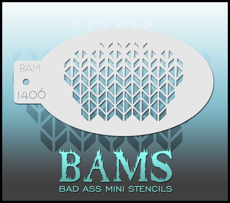 Bad Ass Mini Stencil 1406