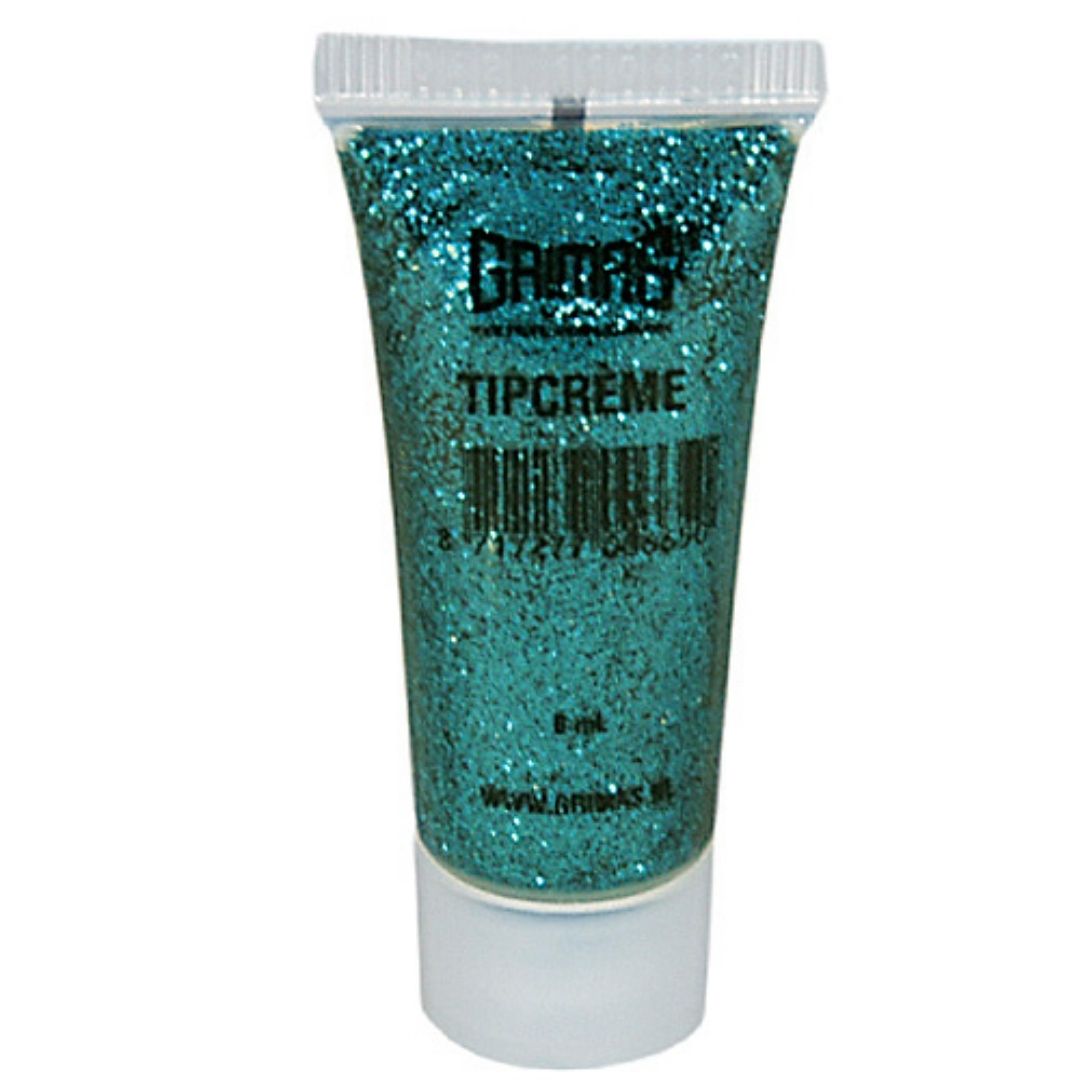 Grimas Tipcreme zeegroen 042 - zachte zeegroene glittercrème. Nu verkrijgbaar bij SchminkenGrime.nl.