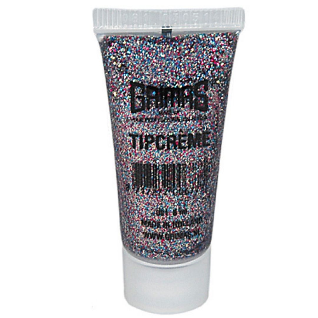 Grimas Tipcreme multicolor 081 - glittercrème met veelkleurige glans, ideaal voor creatieve schmink. Nu te koop bij SchminkenGrime.nl.