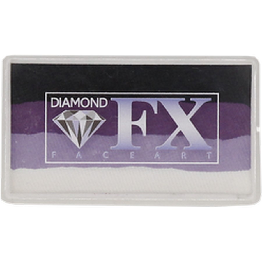 Diamond FX Splitcake Batgirl 28gr, verkrijgbaar bij SchminkenGrime.nl Diamond FX Splitcake Batgirl 28gr, krachtige mix voor stoere en hero-achtige schminklooks, verkrijgbaar bij SchminkenGrime.nl
