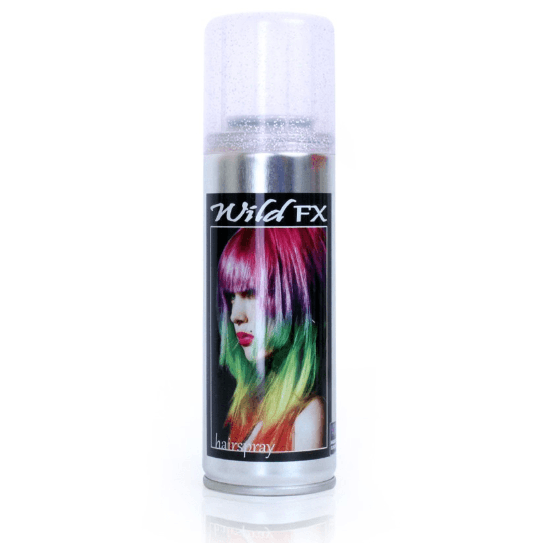 Coloured Hairspray  Glittersilver | Gekleurde Haarspray Glitterzilver