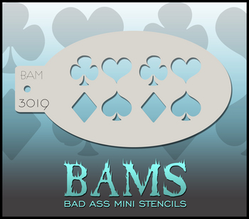 Bad Ass Mini Stencil 3019