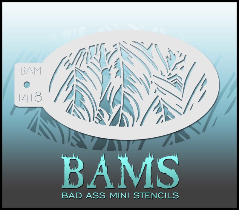 Bad Ass Mini Stencil 1418
