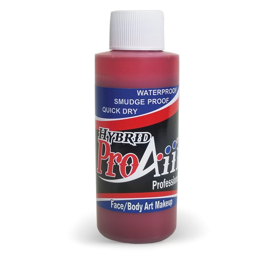 ProAiir Hybrid Blood Red 60ml Watervaste Schmink donkerrode schmink perfect voor bloed- en horrorlooks verkrijgbaar bij SchminkenGrime.nl