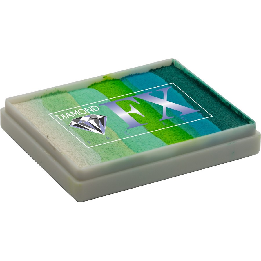 Diamond FX Splitcake Dragon Fly van 50 gram met glanzende kleurencombinatie voor insecten- en natuurthema's, verkrijgbaar bij SchminkenGrime.nl