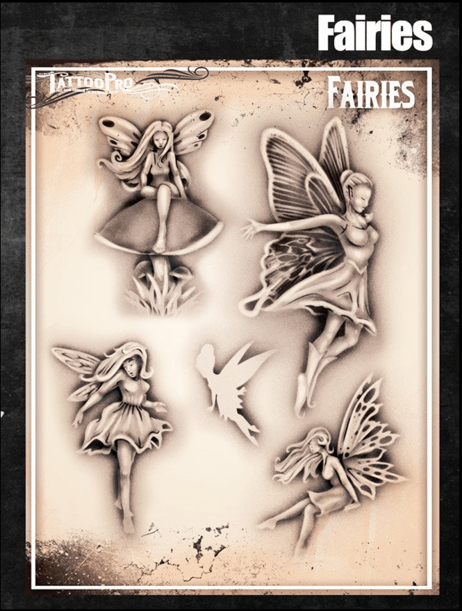 Wiser's Airbrush TattooPro Stencil – Fairies