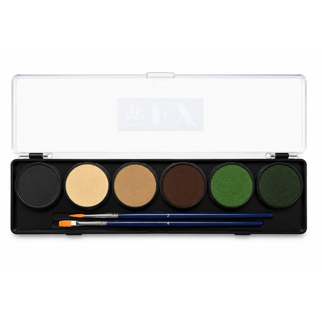 Diamond FX Palette  Woodlands Camouflage (6X10Gram) | Waterschmink