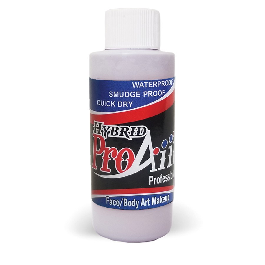 ProAiir Hybrid Living Dead 60ml fles met grauwe zombie-tint, watervaste airbrush schmink op alcoholbasis, perfect voor SFX, verkrijgbaar bij SchminkenGrime.nl