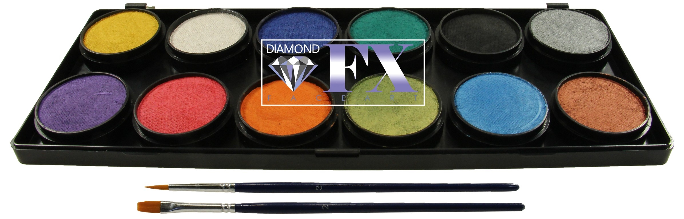 Diamond FX Palette 12 colors Metallic (12x10Gram)