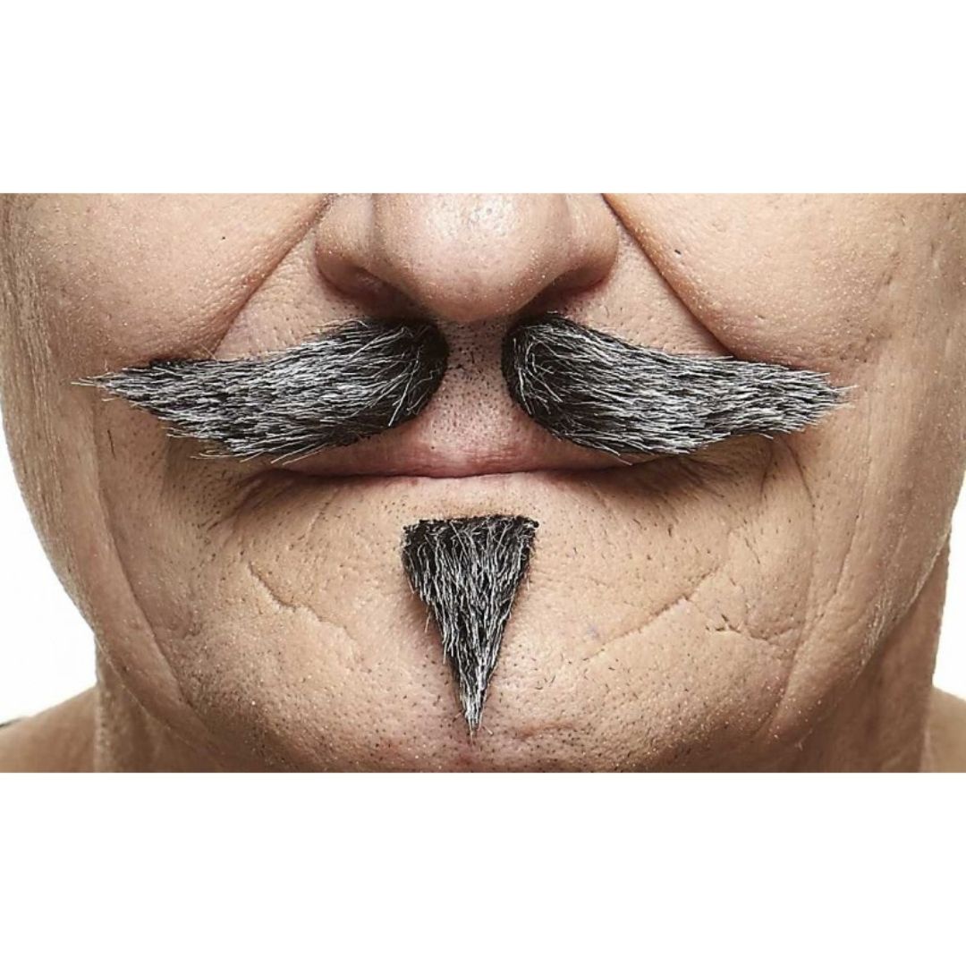 Mustache and Beard Bryan Dark Grey (snor/baard) 