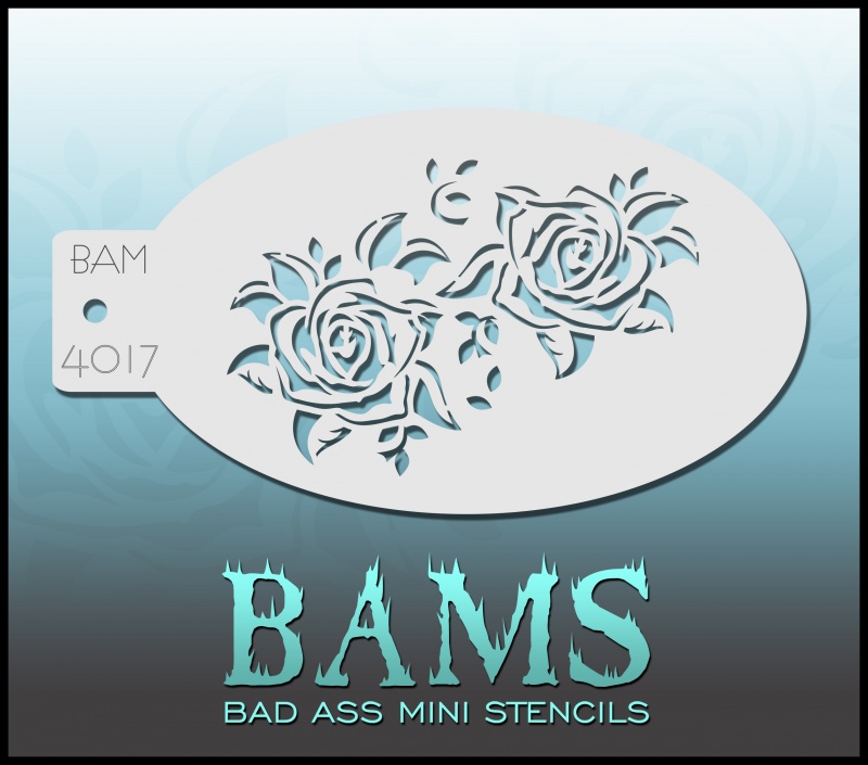 Bad Ass Mini Stencil 4017