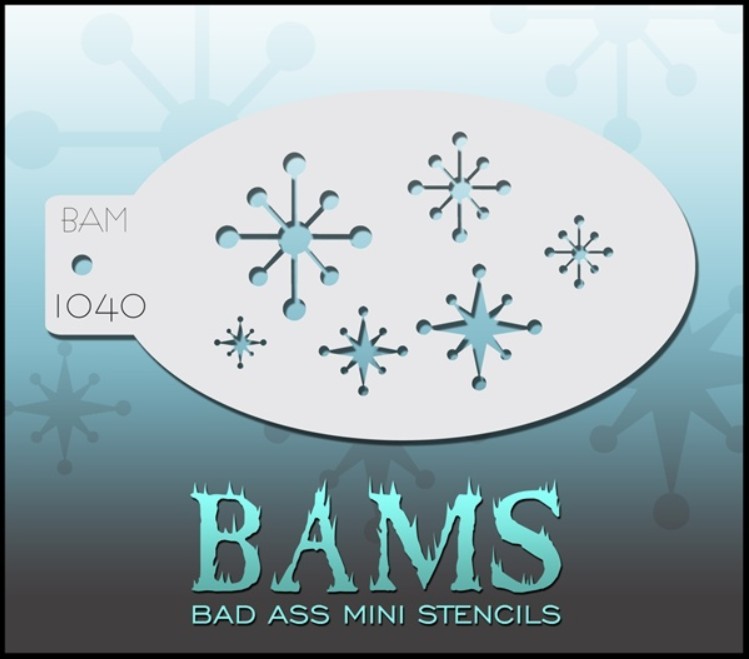 Bad Ass Mini Stencil 1040