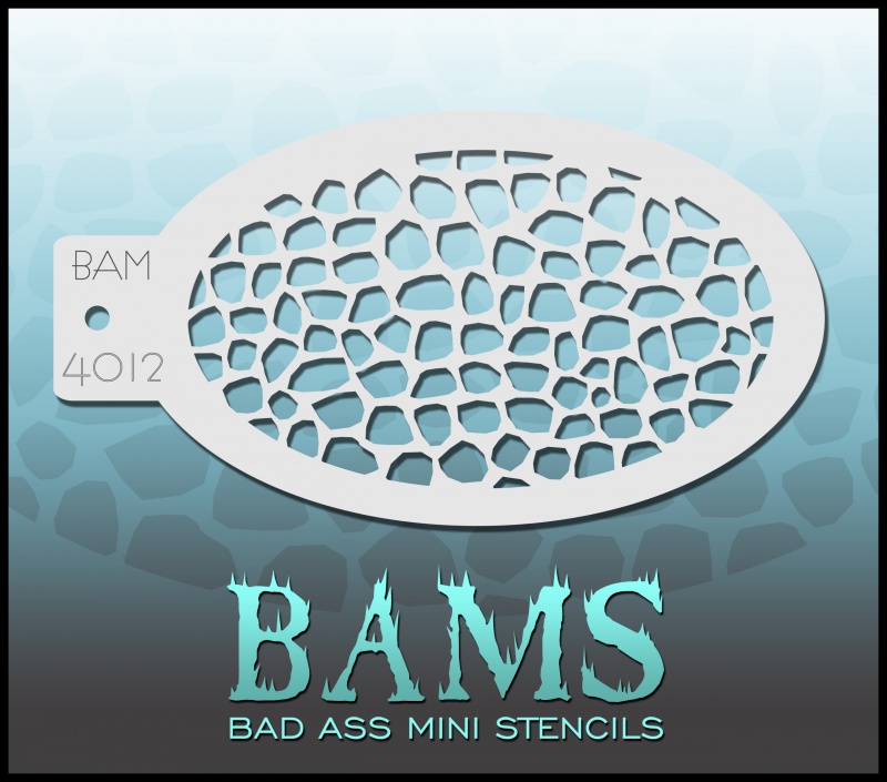 Bad Ass Mini Stencil 4012