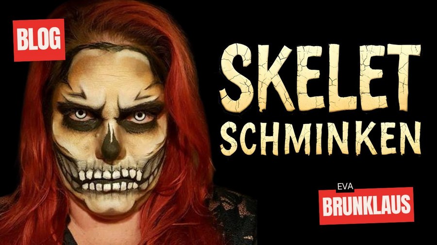 Halloween Skelet Schminken Doodshoofd