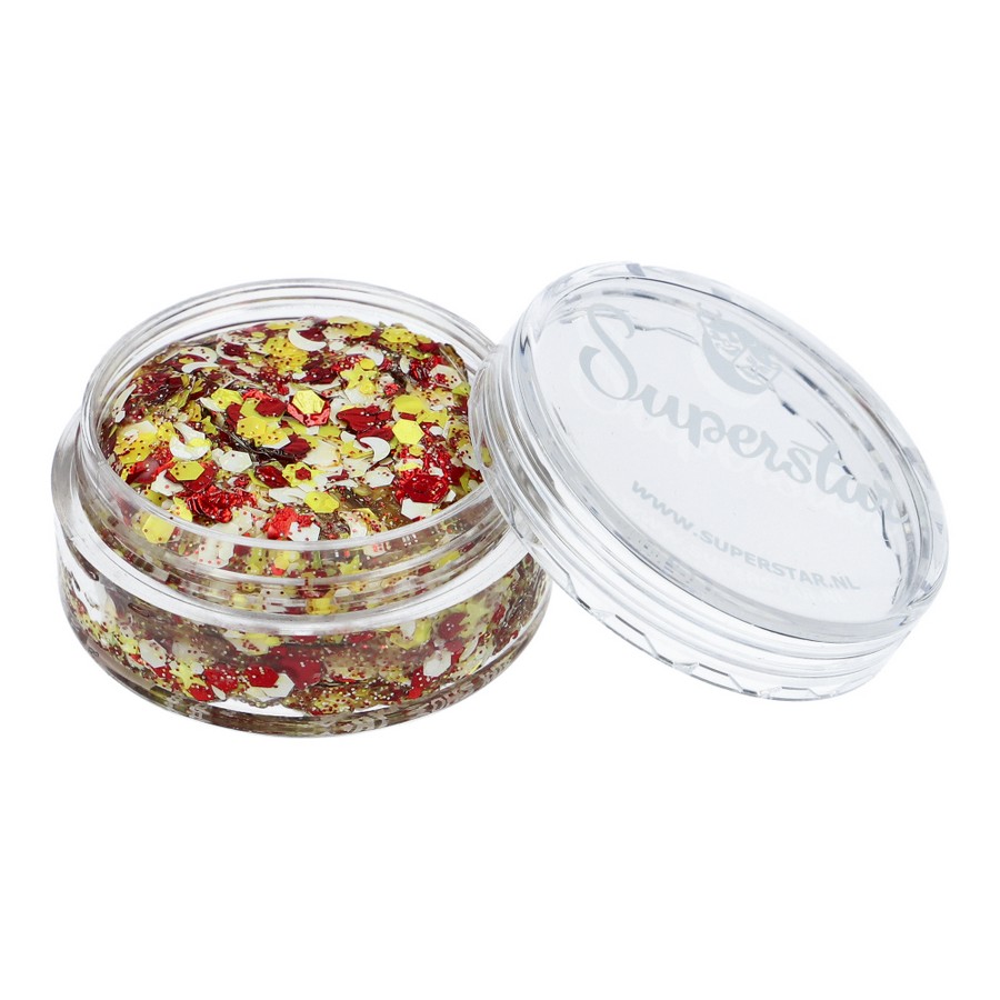 Superstar Chunky Glitter Cream Zotte Mix met bonte kleurenmix, verkrijgbaar bij SchminkenGrime.nl
