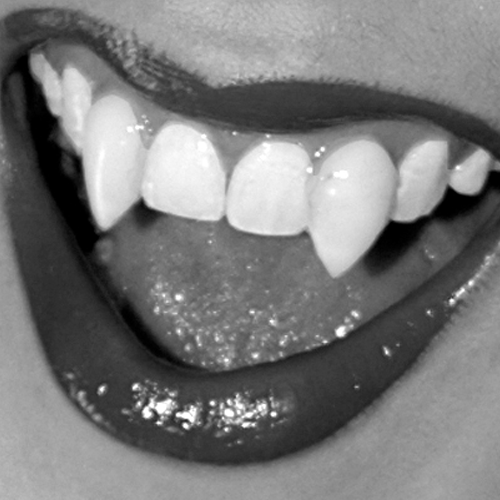 Scarecrow Small Sexy Deluxe Vampire Fangs, deluxe vampiertanden voor kleinere kaken, verkrijgbaar bij SchminkenGrime.nl Scarecrow Small Sexy Deluxe Vampire Fangs, scherpe vampiertanden voor Halloween of cosplay, verkrijgbaar bij SchminkenGrime.nl