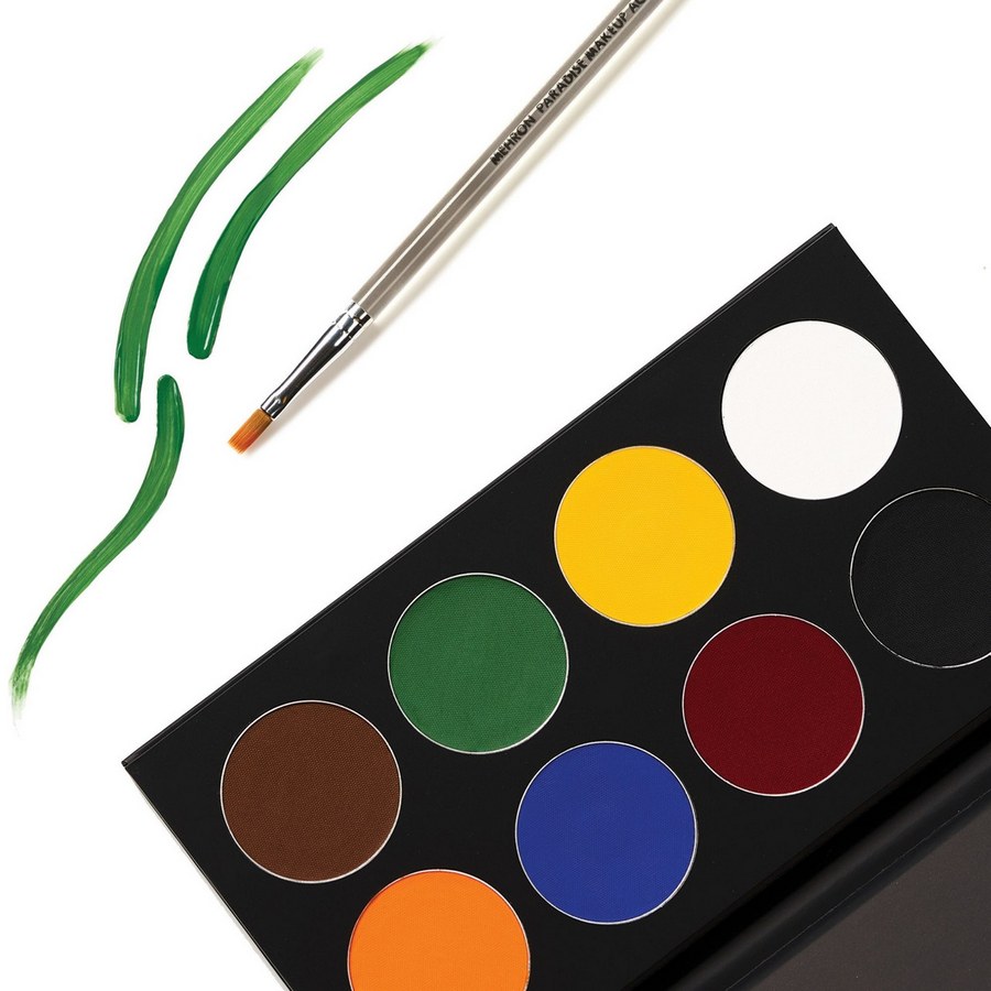 Mehron Paradise Makeup Penseel 1 8 Flat Versatile 812, hoogwaardig penseel uit de Mehron Paradise serie (ontworpen door make-up artist Jinny), voor grotere vlakken en bodypaint bij het schminken verkrijgbaar bij SchminkenGrime.nl