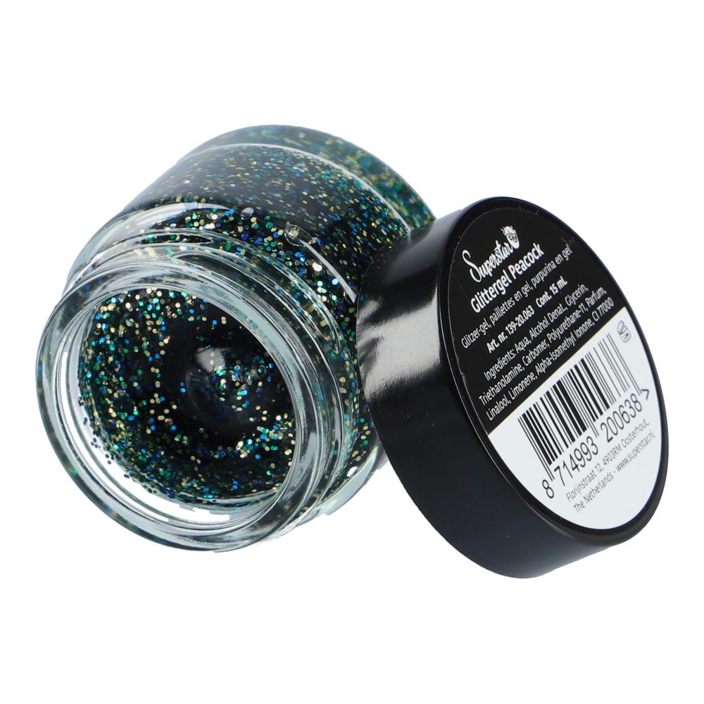 Superstar Glittergel Peacock (15ml)