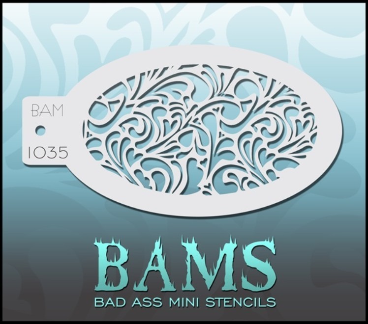 Bad Ass Mini Stencil 1035