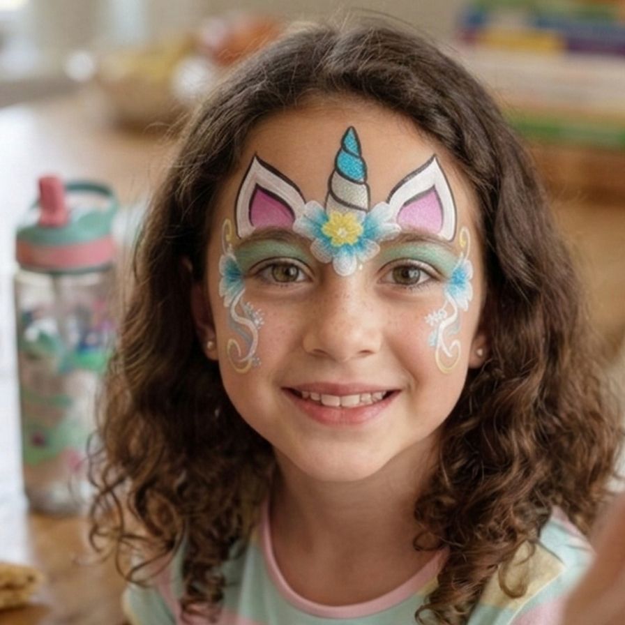 Prachtige eenhoorn schmink