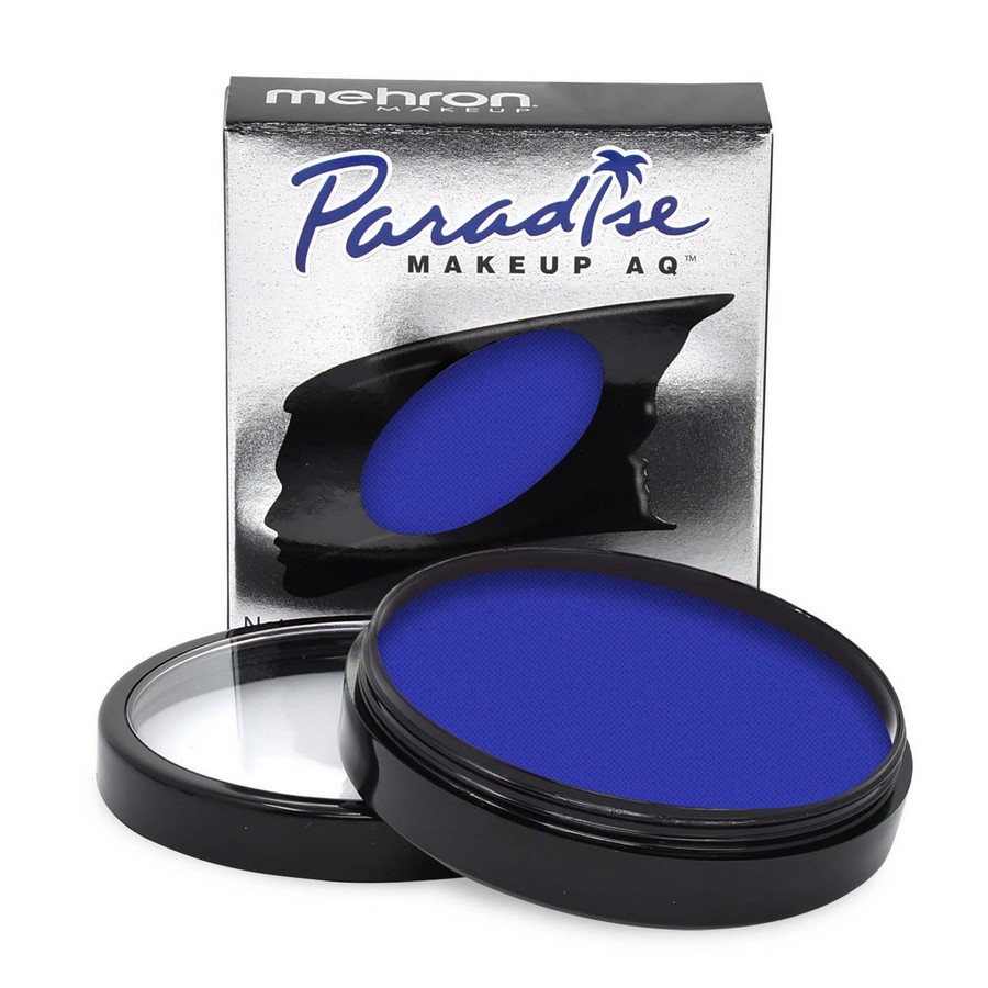 Mehron Paradise Makeup Dark Blue – met verpakking – SchminkenGrime.nl Mehron Paradise Makeup Dark Blue 40 gram inclusief doosje – professionele facepaint van SchminkenGrime.nl