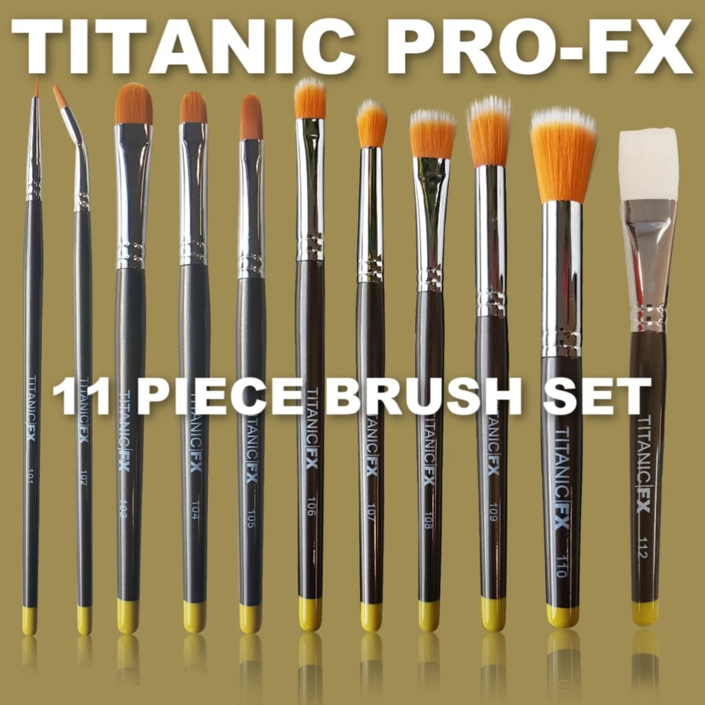 Titanic FX Brush Set (11 penselen) | Special Effects penselen