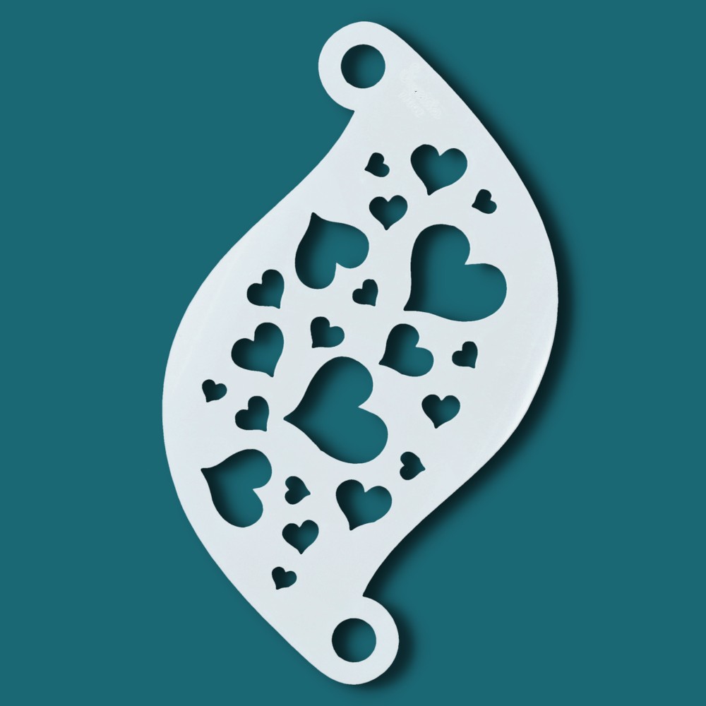 Superstar Schmink sjabloon Hearts (77002)