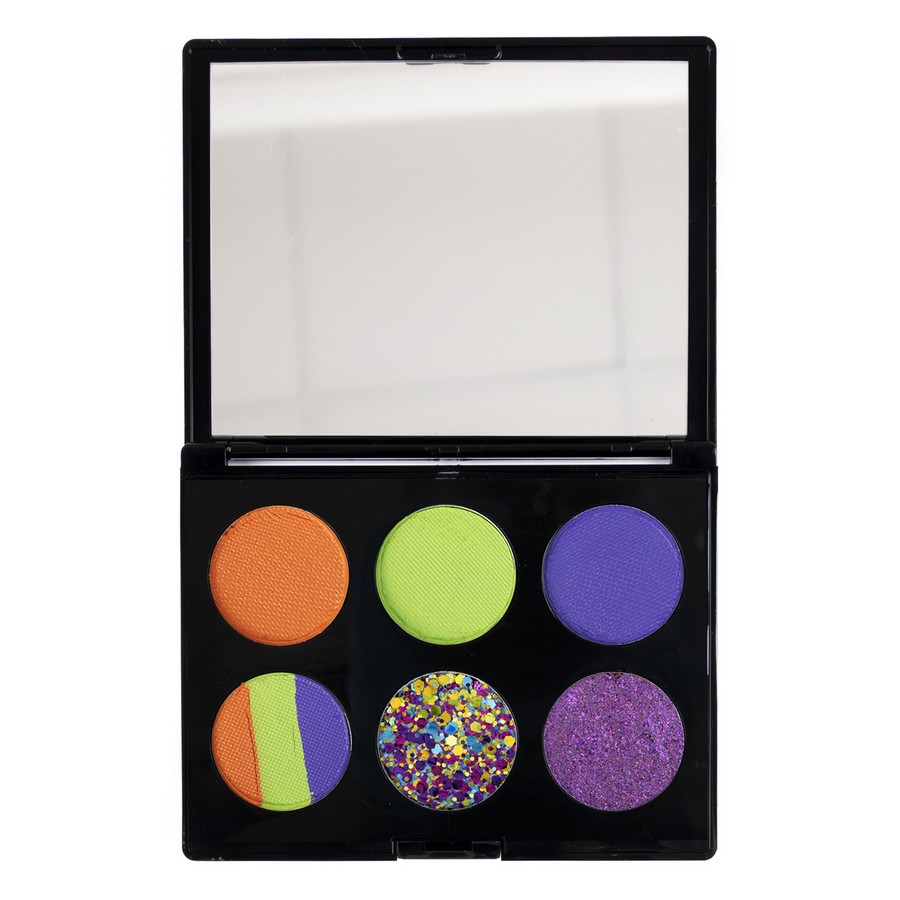 PXP Wicked schminkpalette met oranje groen en paars, verkrijgbaar bij SchminkenGrime.nl