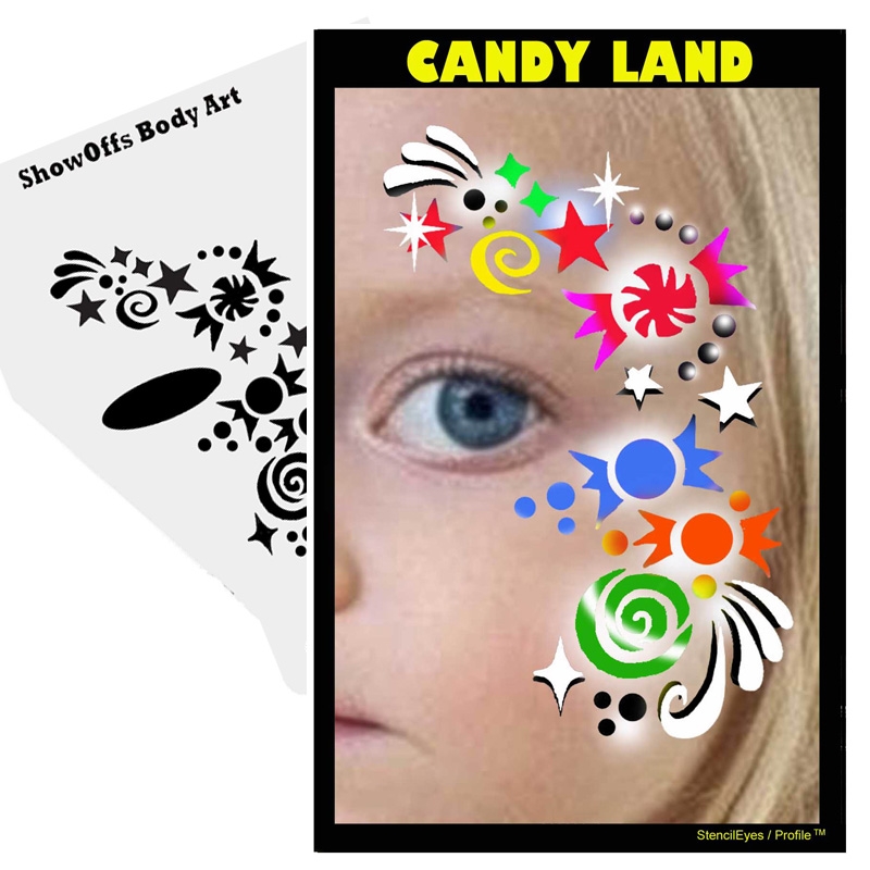Proaiir Profile Stencil Candy Land | Schminksjabloon