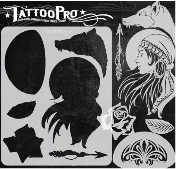 Wiser's Airbrush TattooPro Stencil – Gypsy Girl