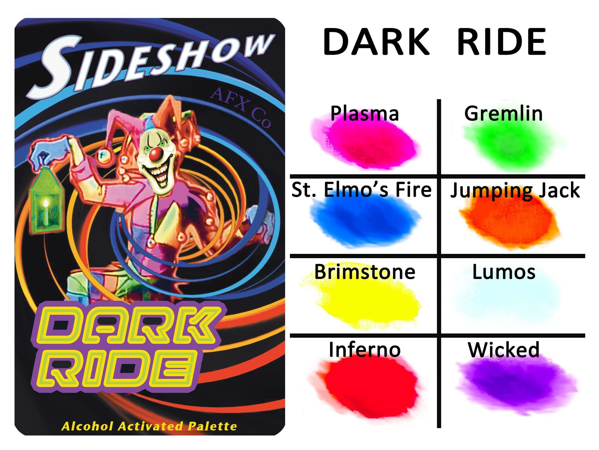 Sideshow Alcohol Activated Makeup Palette Dark Ride