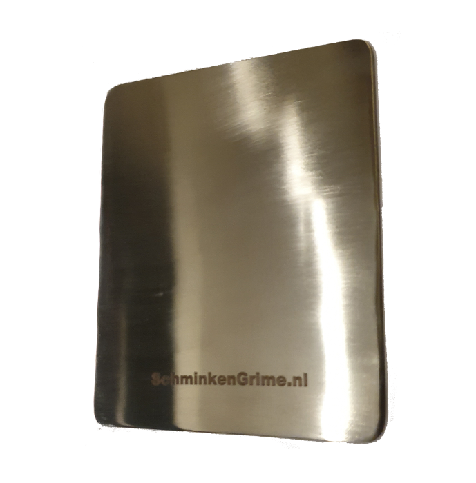 SchminkenGrime Mixing Palette Stainless Steel (10x12,5cm)