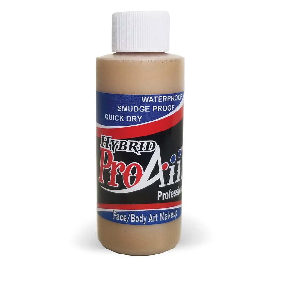 ProAiir Hybrid in de kleur Deep Ivory (60ml), zachte neutrale airbrush schmink op alcoholbasis, perfect voor huidtonen, camouflage en basiswerk, verkrijgbaar bij SchminkenGrime.nl
