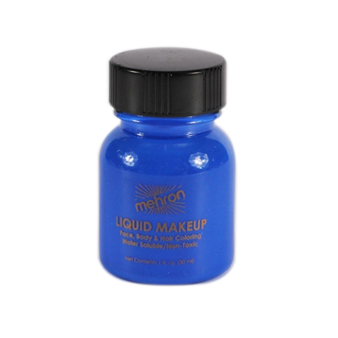 Mehron Liquid Makeup Blue (30ml)