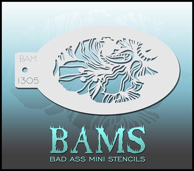 Bad Ass Mini Stencil 1305