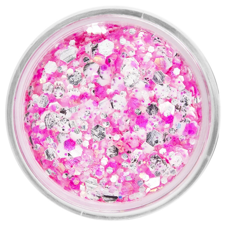 PXP Chunky Glitter Cream Neon Pink Candy 10ml