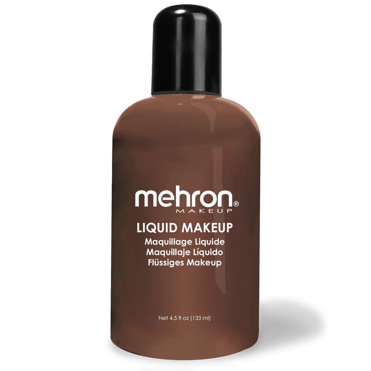 Mehron Liquid Makeup in de kleur Sable Brown (135ml), vloeibare schmink voor gezicht en lichaam, verkrijgbaar bij SchminkenGrime.nl