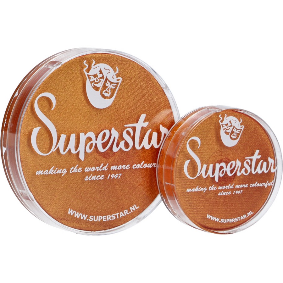 superstar schmink golden sunrise shimmer 436 met oranje glinsterende pigmenten voor creatieve make-up, verkrijgbaar bij SchminkenGrime.nl