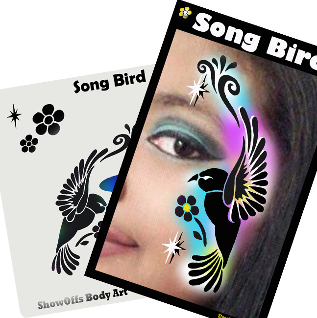 Proaiir Profile Stencil Song Bird | Schminksjabloon