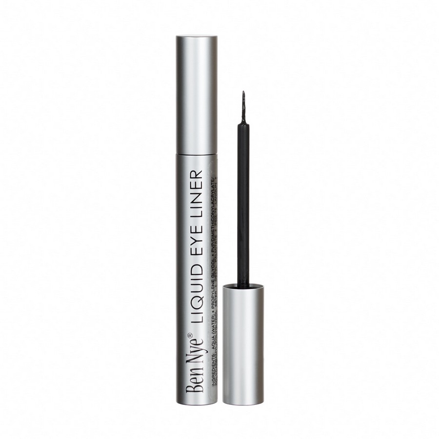 Ben Nye Liquid Eyeliner Zwart waterproof, precisie eyeliner met matte finish, verkrijgbaar bij SchminkenGrime.nl