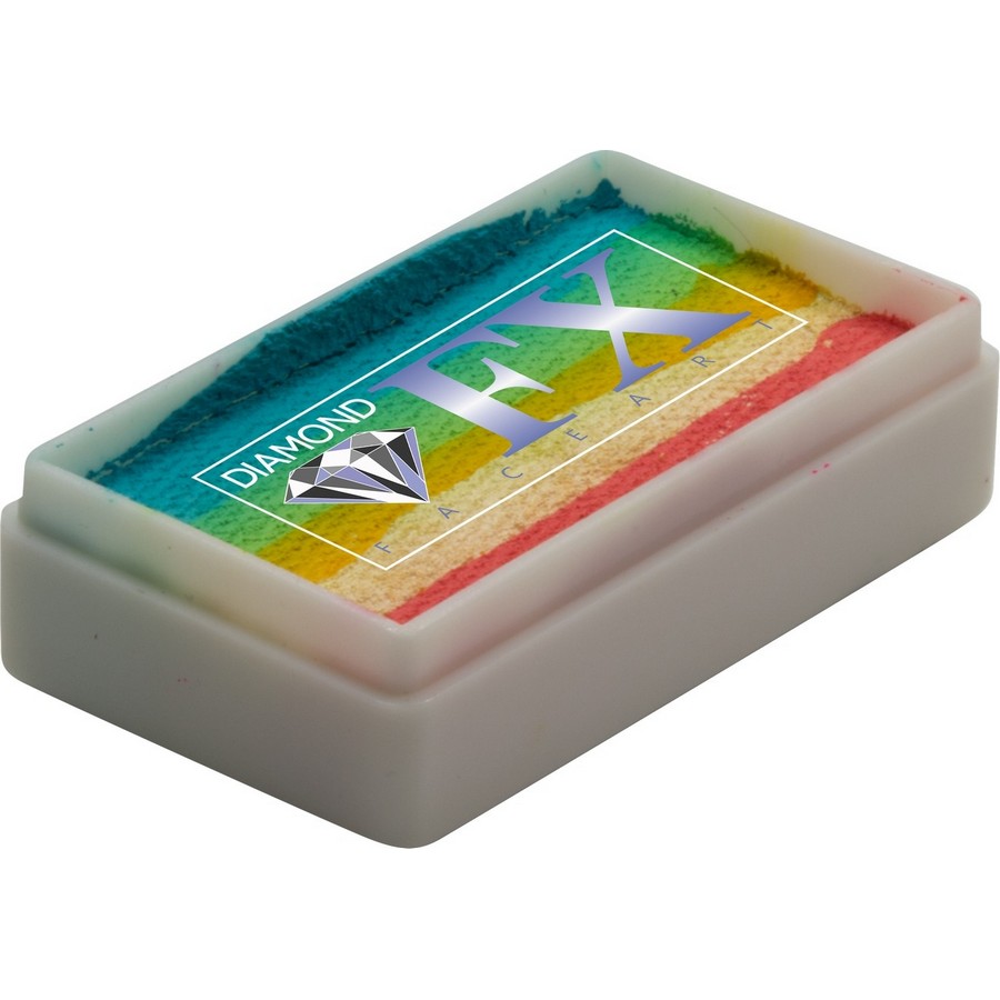 Splitcake schmink Morning Star van Diamond FX met heldere tinten voor frisse en stralende schmink, verkrijgbaar bij SchminkenGrime.nl