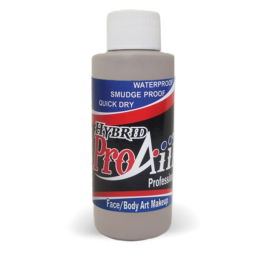 ProAiir Hybrid Griffin 60ml fles met warme beigegrijze airbrush schmink, watervast en geschikt voor natuurlijke huidtonen, verkrijgbaar bij SchminkenGrime.nl