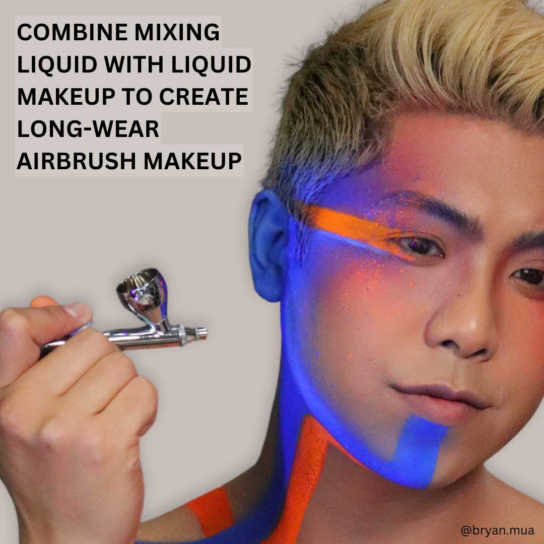 Mehron Mixing Liquid 133 ml, transparant mengmedium dat poeders en metallics omzet in vloeibare, langhoudende schmink verkrijgbaar bij SchminkenGrime.nl