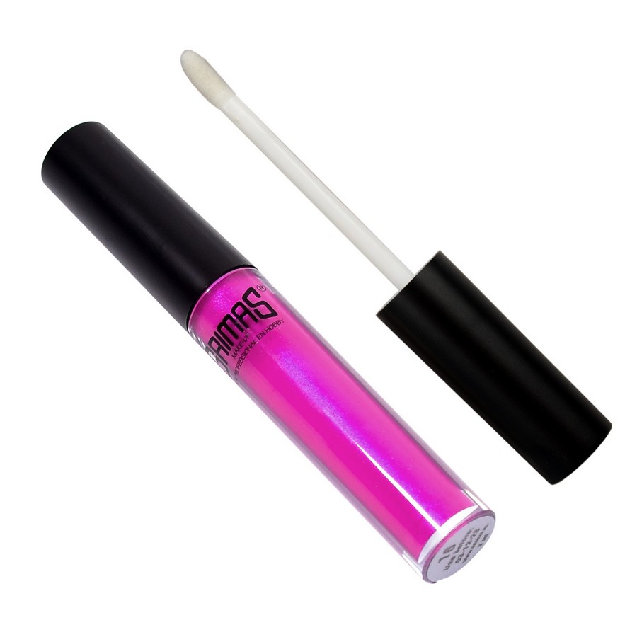Grimas Lipgloss Electric Pink met felle neonroze finish, verkrijgbaar bij SchminkenGrime.nl